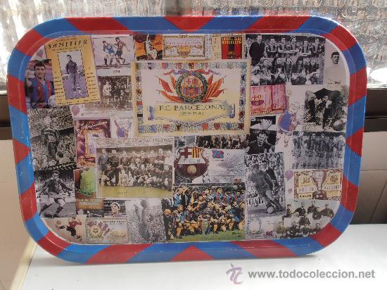 Sammelleidenschaft Sport: Antigua Bandeja del F.C.Barcelona en