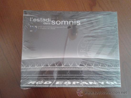 Coleccionismo deportivo: DVD L'estadi dels somnis ceremonia inaugural nuevo estadio f&uacute;tbol Liga RCD Espanyol Cornell&agrave; - Prat