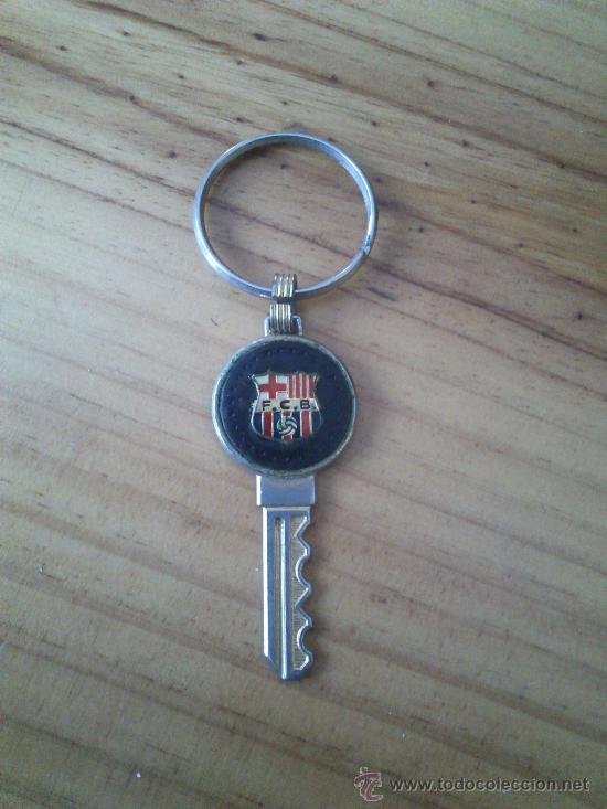Sports collectibles: Antiguo Llavero Del Futbol Club Barcelona En Forma De Llave De Los A&ntilde;os 90.