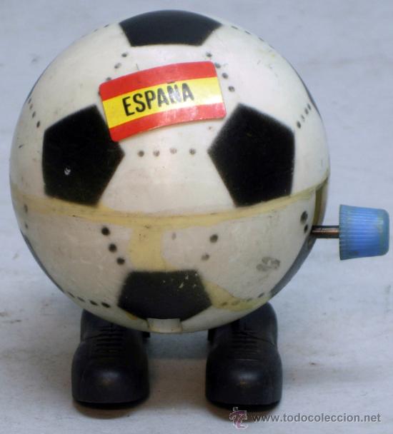 Coleccionismo deportivo: Bal&oacute;n f&uacute;tbol Mundial Espa&ntilde;a 82 Feber a cuerda 1982