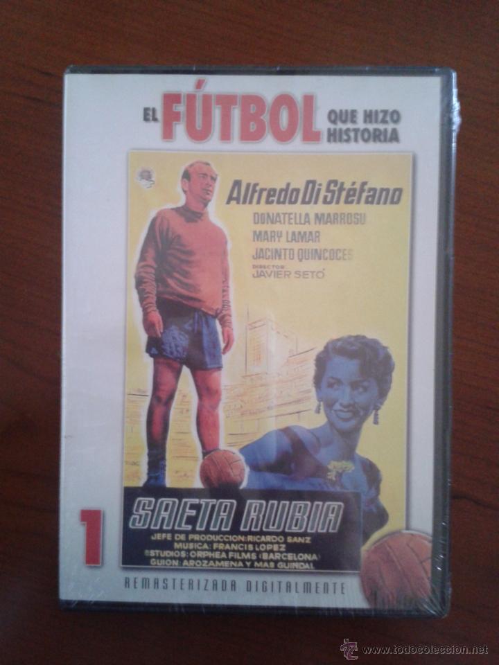 Coleccionismo deportivo: DVD nuevo precintado La saeta rubia cine f&uacute;tbol Di Stefano jugador Real Madrid RCD Espanyol Espa&ntilde;ol