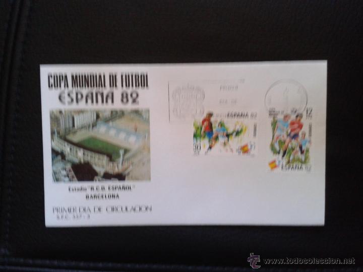 Sports collectibles: sobre filat&eacute;lico estadio sarri&agrave; rcd espanyol r.c.d espa&ntilde;ol mundial f&uacute;tbol 82 sello matasellos