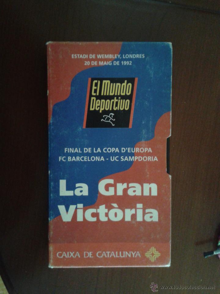 Sports collectibles: V&iacute;deo VHS El Mundo Deportivo La gran victoria final Copa de Europa Wembley Bar&ccedil;a 1 Sampdoria 0 1992