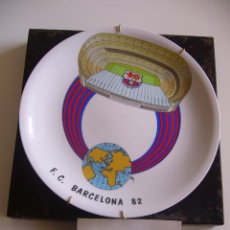 Coleccionismo deportivo: PLATO DE PORCELANA EDICIÓN LIMITADA Y NUMERADA DEL F.C. BARCELONA 1982. GRIFESCODA. Lote 42594146