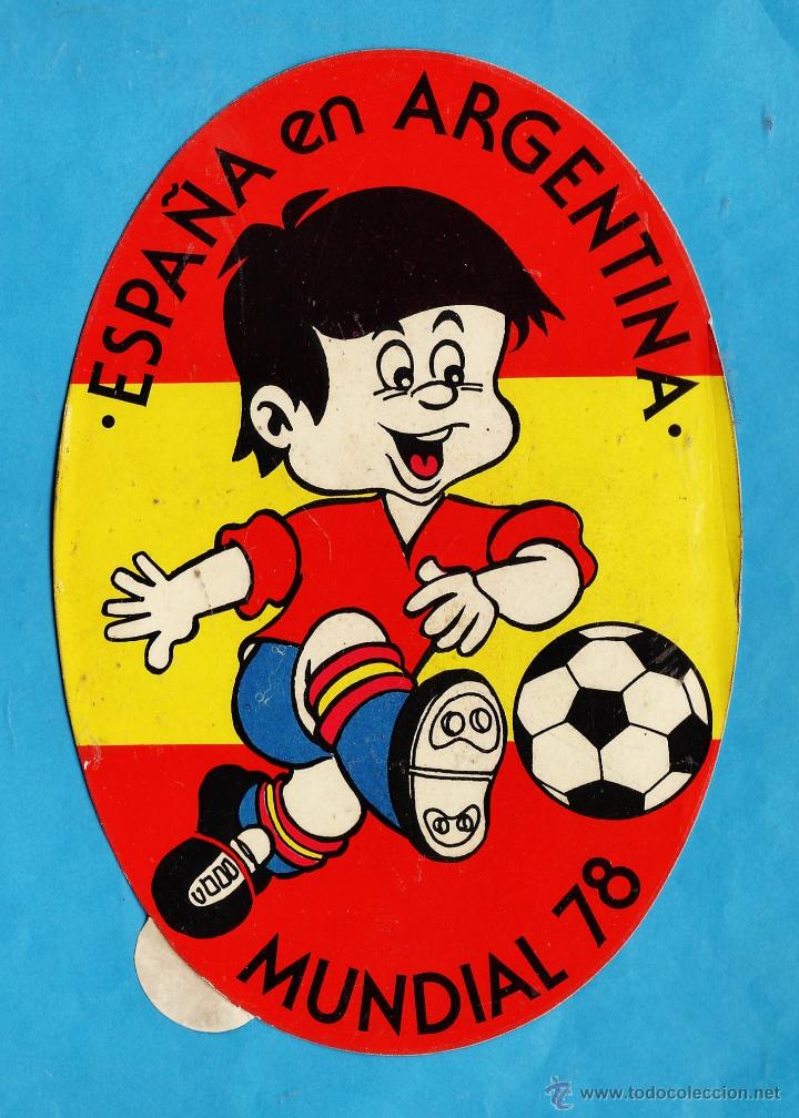 Sports collectibles: adhesivo / pegatina - mundial futbol 78 - espa&ntilde;a en argentina - sin usar - a&ntilde;o 1978