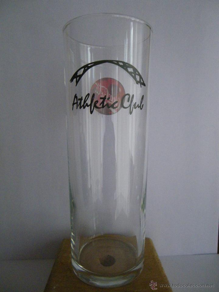 Collezionismo sportivo: VASO CRISTAL, ATHLETIC-CLUB DE BILBAO, ARCO DE SAN MAMES, REVERSO COCACOLA, VASO DE TUBO-VER FOTOS