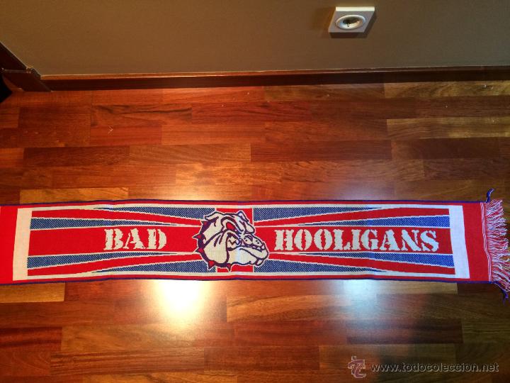 Coleccionismo deportivo: BUFANDA DE FUTBOL PE&Ntilde;A BAD HOOLIGANS - Foto 1