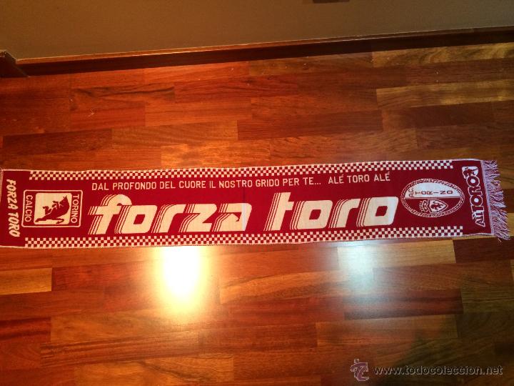 Sammelleidenschaft Sport: BUFANDA DEL EQUIPO DE FUTBOL TORINO  PE&Ntilde;A FORZA TORO