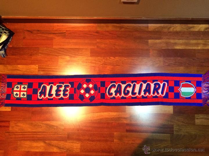 Coleccionismo deportivo: BUFANDA DEL EQUIPO FUTBOL CAGLIARI