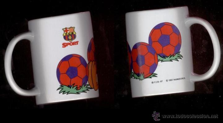 Sammelleidenschaft Sport: TAZA BAR&Ccedil;A CON PIOLIN DE WARNER BROS - SPORT 1997 + CAJA CONTENEDORA