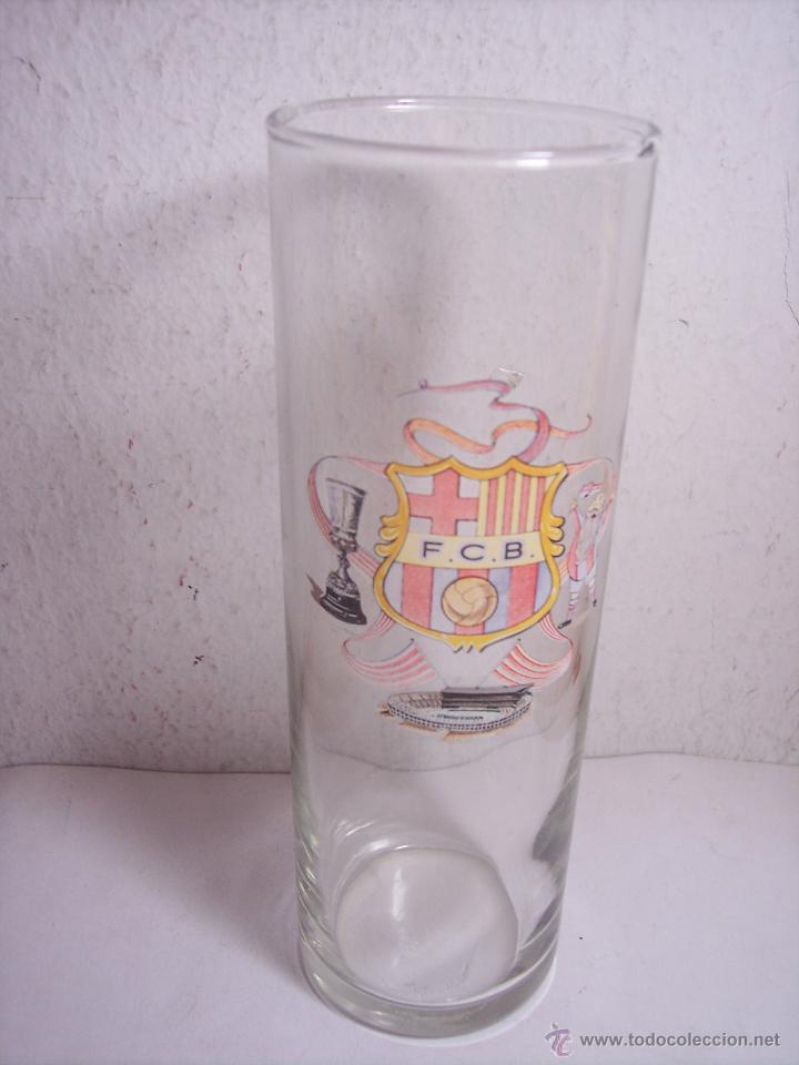 Collectionnisme sportif: VASO DE TUBO (CRISTAL) - F.C. BARCELONA (BAR&Ccedil;A) MIDE: 16,3 DE ALTO