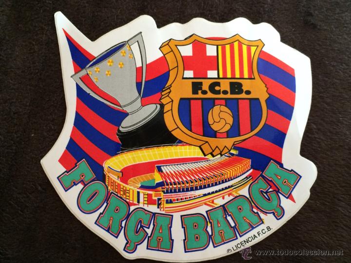 Sports collectibles: PEGATINA DE FUTBOL F.C. BARCELONA