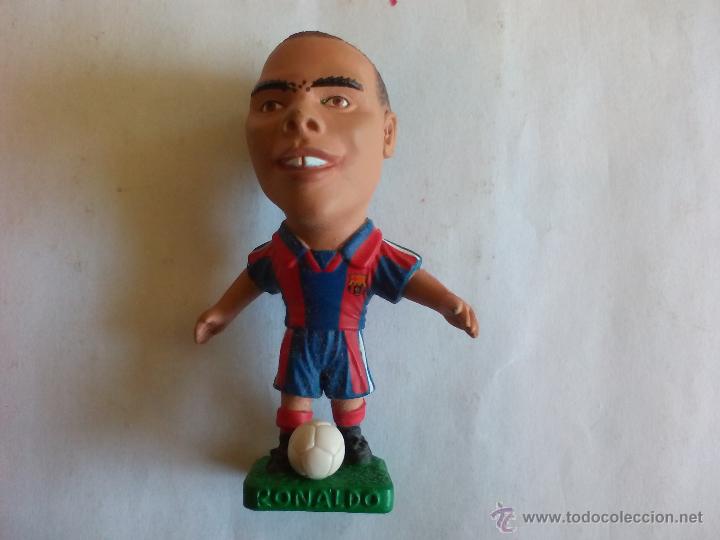 Sammelleidenschaft Sport: MU&Ntilde;ECO PVC GOMA (TAMA&Ntilde;O 9 CM. APROX. ALTURA) RONALDO FC BARCELONA TEMPORADA 1996 1997