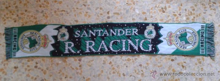 Coleccionismo deportivo: BUFANDA SCARF REAL RACING CLUB SANTANDER HINCHAS ULTRAS SUPPORTERS DIFICIL ED-27