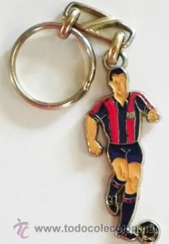 Coleccionismo deportivo: LLAVERO - JUGADOR FUTBOLISTA DEL FC BARCELONA - DE METAL - F&Uacute;TBOL CLUB - BAR&Ccedil;A - DEPORTE - FCB