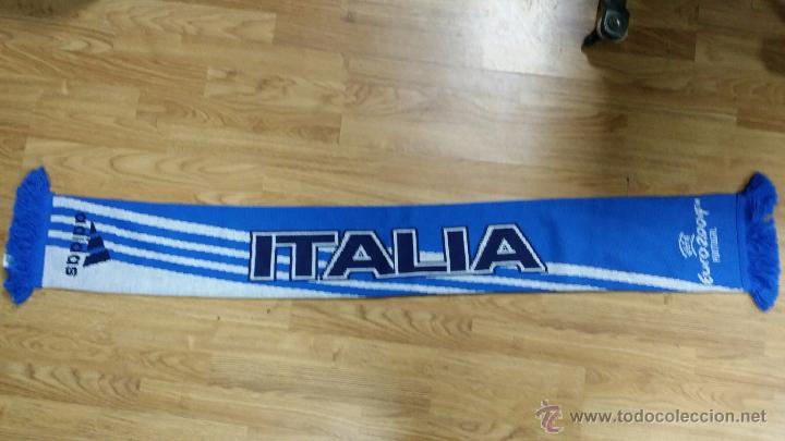 Coleccionismo deportivo: Bufanda Italia &ndash; Eurocopa 2004 &ndash; Adidas - Foto 1
