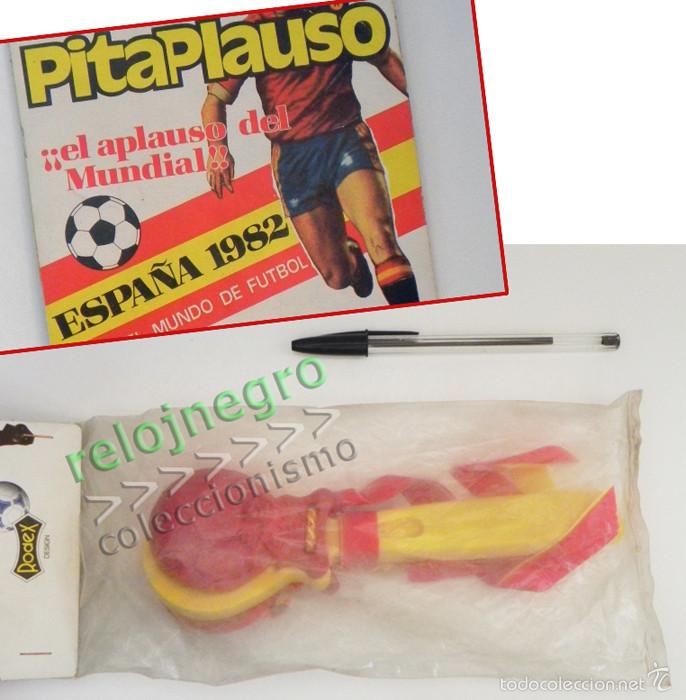 Coleccionismo deportivo: PITAPLAUSO DEL MUNDIAL DE F&Uacute;TBOL ESPA&Ntilde;A82 INSTRUMENTO M&Uacute;SICA DEPORTE ESPA&Ntilde;A 1982 82 VINTAGE JUGUETE