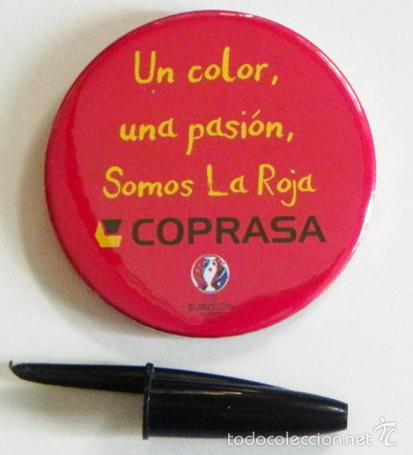 Coleccionismo deportivo: ABRIDOR / IM&Aacute;N DE NEVERA - COLOR PASI&Oacute;N LA ROJA - PUBLICIDAD - ABREBOTELLAS - DEPORTE F&Uacute;TBOL ESPA&Ntilde;A