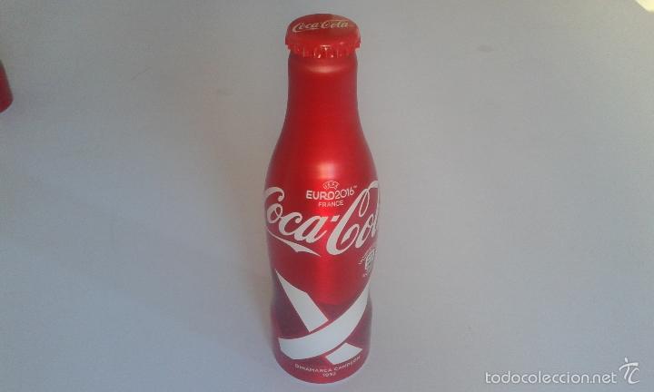 Sammelleidenschaft Sport: Botella aluminio Coca Cola -- UEFA -- Euro2016 ( France ) -- 250 ml -- Dinamarca Campe&oacute;n 1992 --
