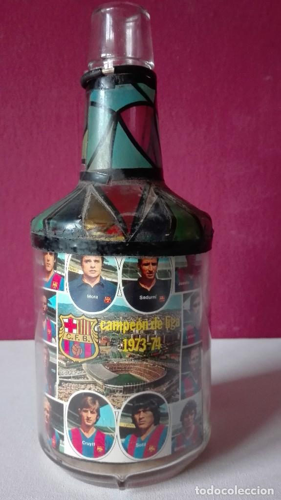 Coleccionismo deportivo: BOTELLA DEL BAR&Ccedil;A 73/74 - Foto 1
