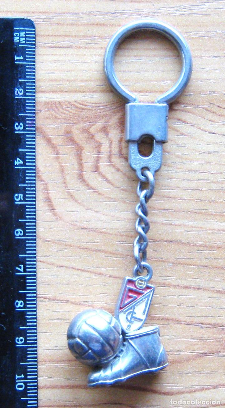 Sports collectibles: LLAVERO GRANADA CF BOTA BALON ANTIGUO KEYRING KEYCHAIN CHAVEIRO PORTE-CLES LLAVERO FUTBOL N7