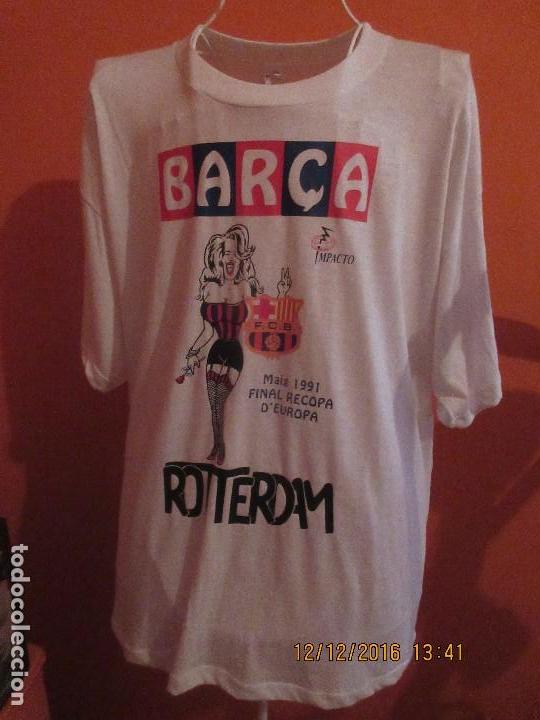 Sammelleidenschaft Sport: Camiseta del F.C.Barcelona de la final de la recopa de Europa de 1.991 en Rtterdan