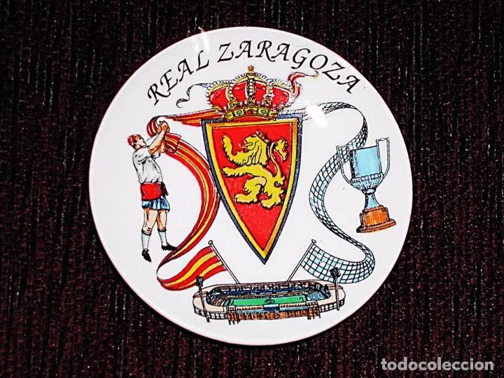 Sports collectibles: Plato Cer&aacute;mica / Porcelana peque&ntilde;o REAL ZARAGOZA