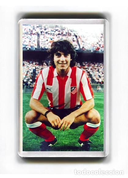 Colecionismo desportivo: IMAN ACRILICO NEVERA - FUTBOL PAULO FUTRE. ATLETICO DE MADRID