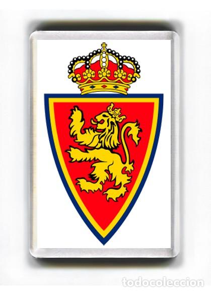 Sammelleidenschaft Sport: IMAN ACRILICO NEVERA - FUTBOL ESCUDO REAL ZARAGOZA