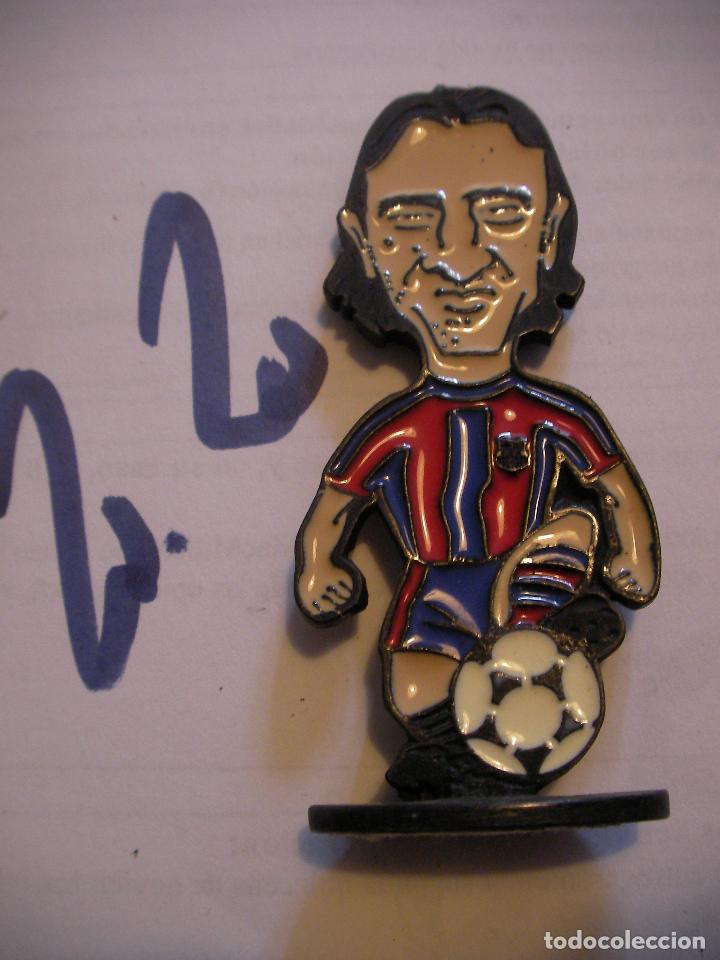Sammelleidenschaft Sport: ANTIGUA FIGURA DE METAL JUGADOR DEL BARCA +- 7 CM - DUGARRY - ENVIO INCLUIDO A ESPA&Ntilde;A