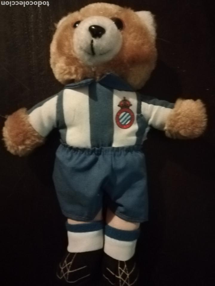 Sammelleidenschaft Sport: Oso de peluche del cd espa&ntilde;ol de Barcelona, futbol