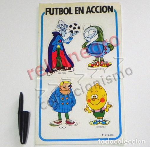 Collezionismo sportivo: HOJA DE PEGATINAS PERSONAJES MUNDIAL ESPA&Ntilde;A 82 F&Uacute;TBOL PEGATINA CITRONIO IMARCHI COCO ZRUSPA ESPA&Ntilde;A82