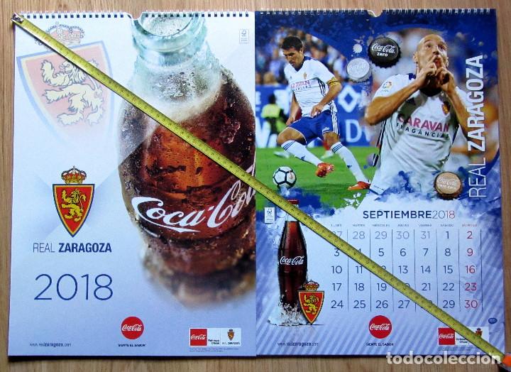 Coleccionismo deportivo: CALENDARIO 2018 REAL ZARAGOZA COCA COLA