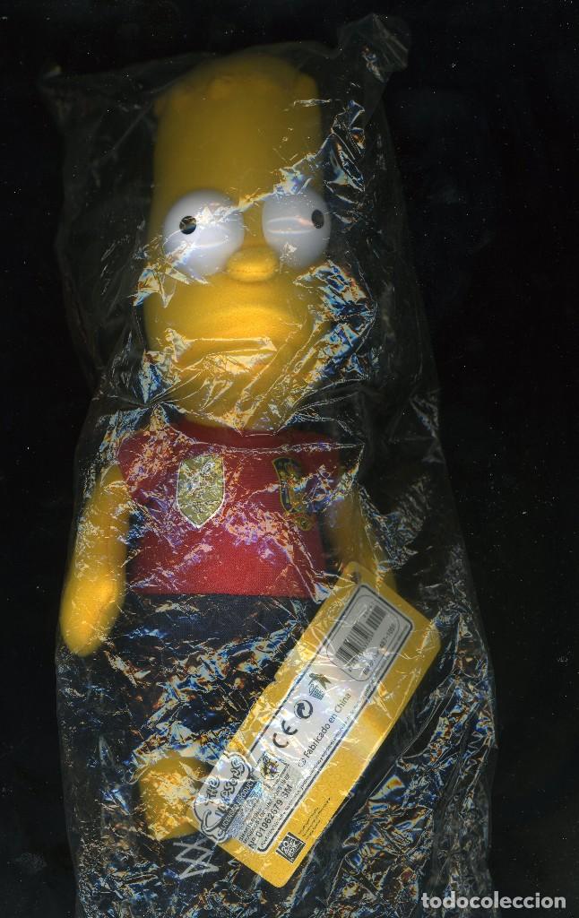 Coleccionismo deportivo: PELUCHE MU&Ntilde;ECO BART SIMPSON SIMPSONS SELECCION ESPA&Ntilde;OLA ESPA&Ntilde;A OFICIAL ESPA&Ntilde;A FUTBOL MUNDIAL WC 2010