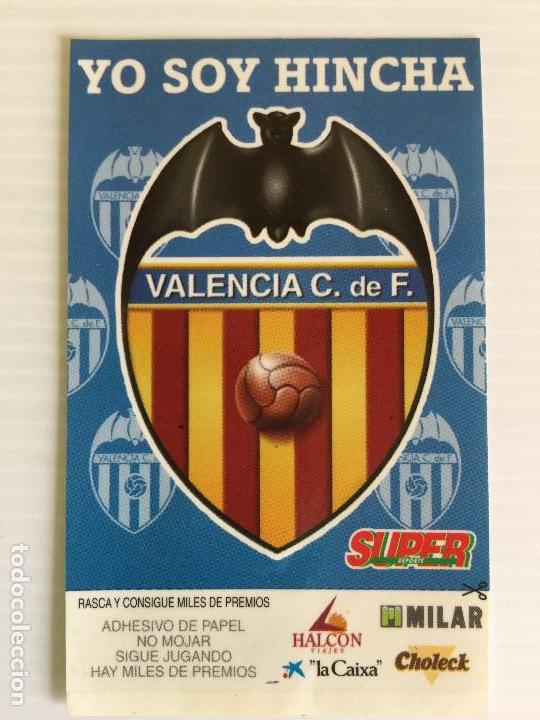 Sammelleidenschaft Sport: Adhesivo Yo soy hincha Valencia CF &ndash; Super Deporte - Rasca