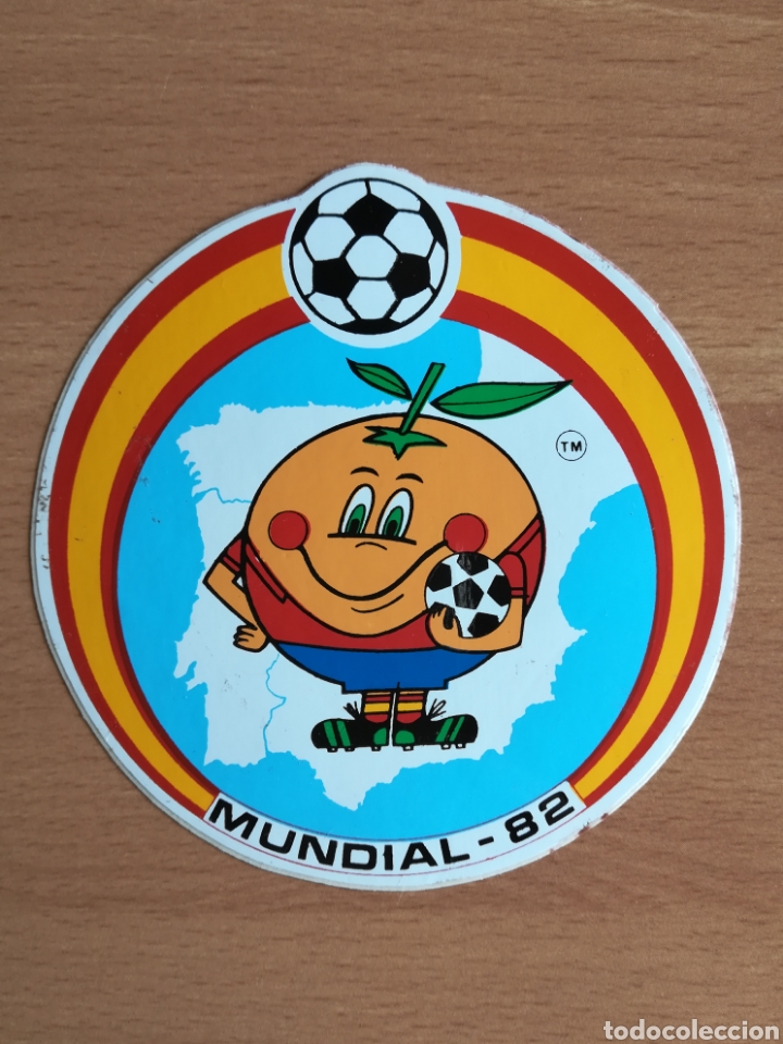Coleccionismo deportivo: Pegatina Mundial 82 - Naranjito f&uacute;tbol Espa&ntilde;a