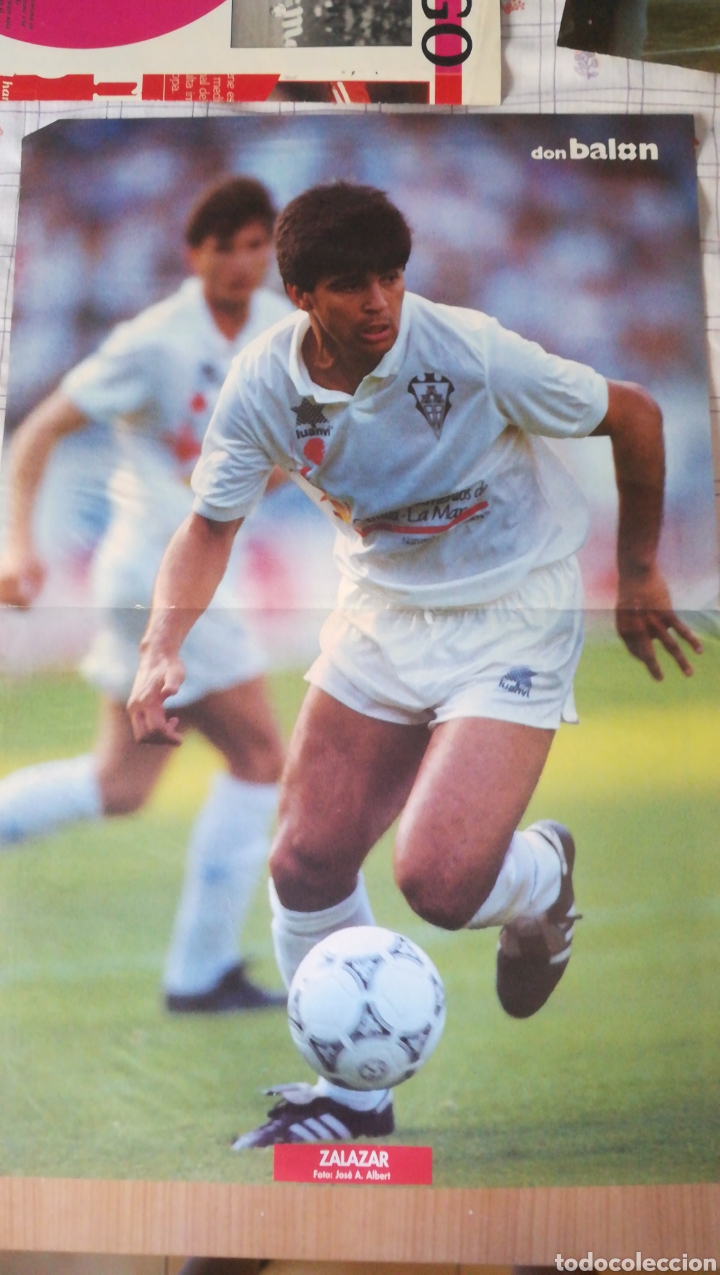Colecionismo desportivo: Zalazar Albacete p&oacute;ster de la revista Don balon
