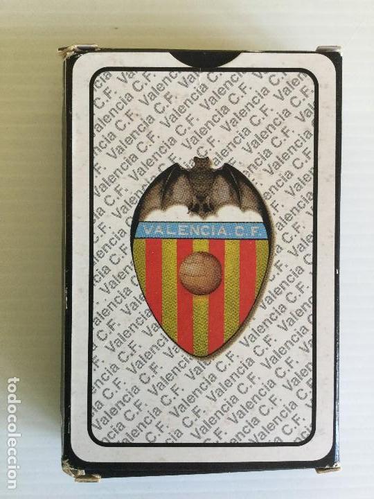Coleccionismo deportivo: Baraja de cartas espa&ntilde;ola incompleta del Valencia CF bajo licencia del club &ndash; 1996 &ndash; Naipes Iberia