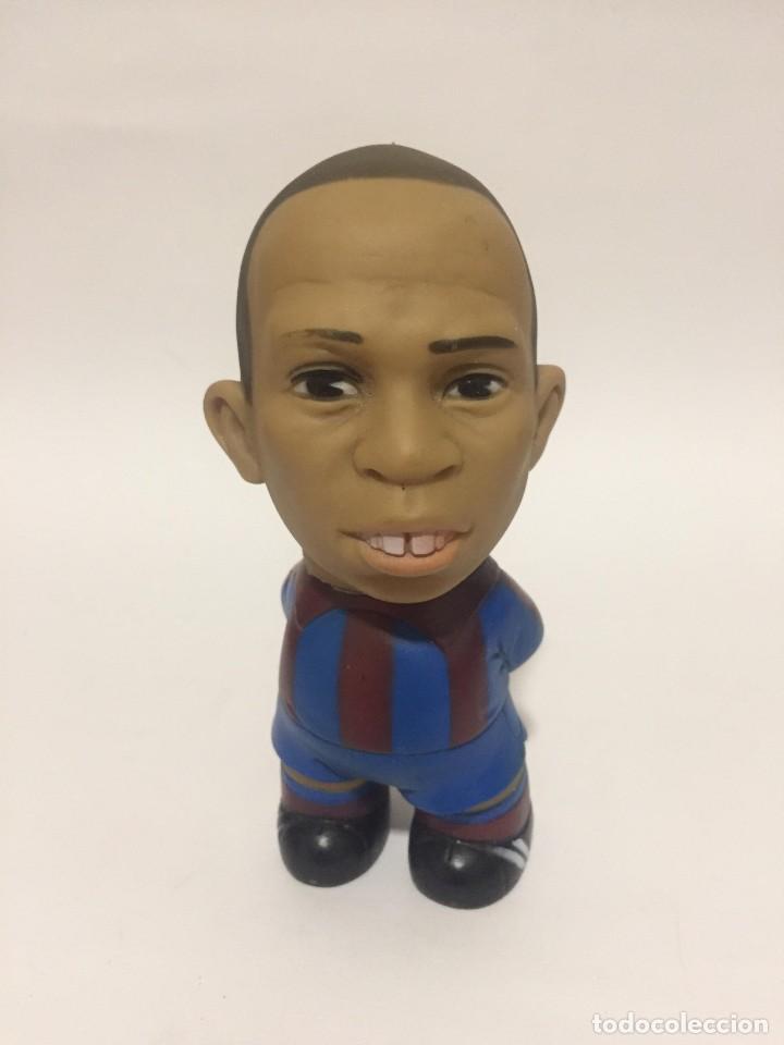 Sammelleidenschaft Sport: MU&Ntilde;ECO DE PLASTICO DE F.C.BARCELONA SE GIRA LA CABEZA. MIDE 15cm