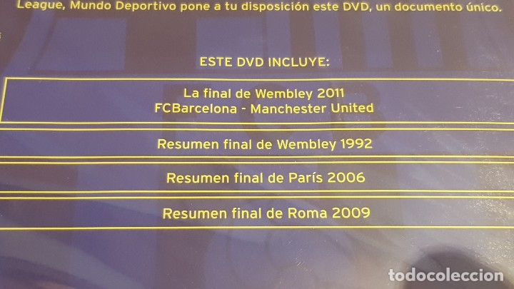 Coleccionismo deportivo: FC BARCELONA / CAMPEÓN DE EUROPA / FINAL DE WEMBLEY 2011 / DVD PRECINTADO. - Foto 3 - 164087174