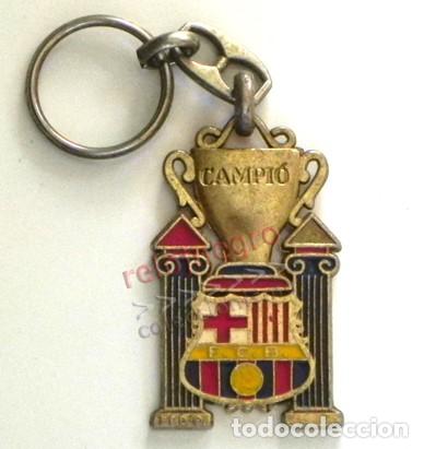 Coleccionismo deportivo: LLAVERO de BARCELONA CAMPI&Oacute; ( CAMPE&Oacute;N ) - ESCUDO DEL F&Uacute;TBOL CLUB B. - FCB COPA DEPORTE BAR&Ccedil;A ESPA&Ntilde;A