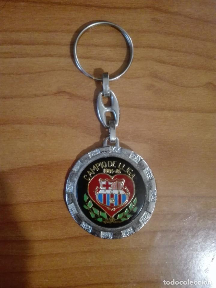 Sports collectibles: LLAVERO FCB CAMPIO DE LLIGA 1984-85