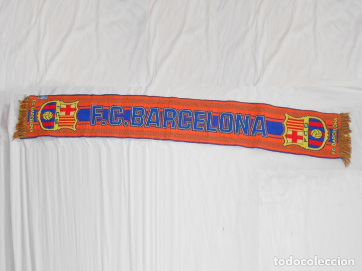 Coleccionismo deportivo: Bufanda F. C. BARCELONA - Foto 1