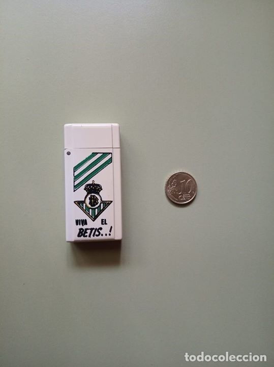 Coleccionismo deportivo: Funda mechero Real Betis - Foto 1