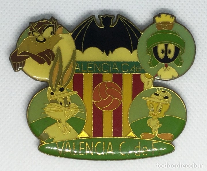 Coleccionismo deportivo: Im&aacute;n Warner Bros Escudo Valencia C.F. 1996