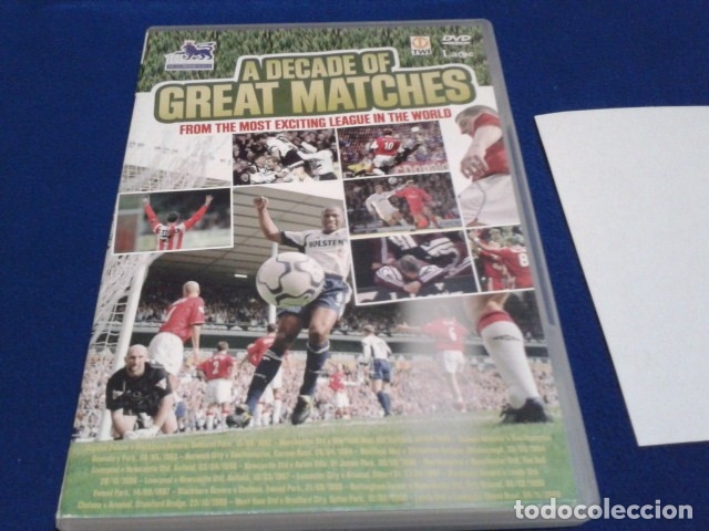 Coleccionismo deportivo: DVD ( A DECADE OF GREAT MATCHES - FROM THE MOST EXCITING LEAGUE IN THE WORLD ) PREMIER LEAGUE 2004