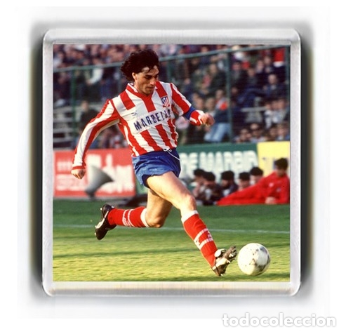 Sammelleidenschaft Sport: IMAN ACRILICO NEVERA - FUTBOL PAULO FUTRE ATLETICO DE MADRID