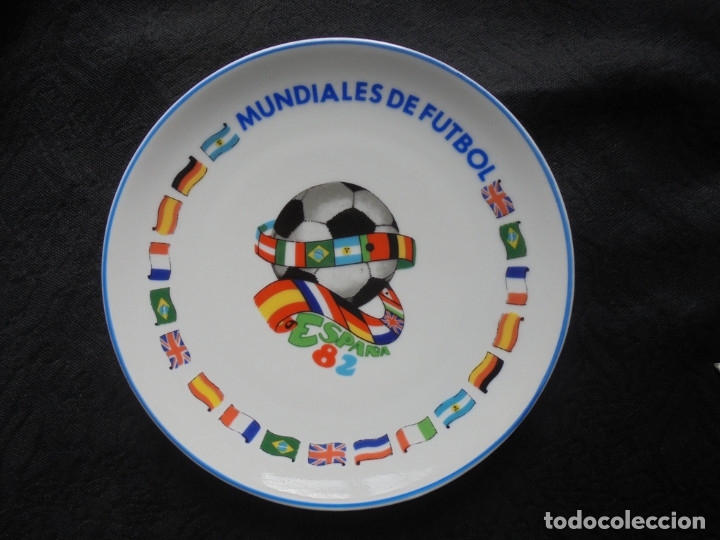 Coleccionismo deportivo: Plato Mundiales de Futbol 1982