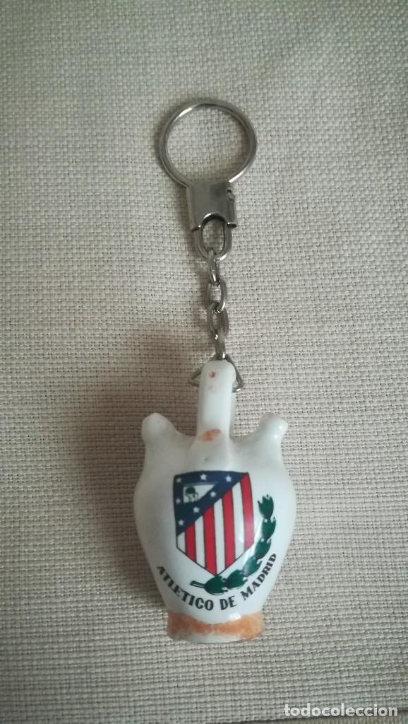 Llavero escudo Atlético de Madrid Plata de ley bota [7035]