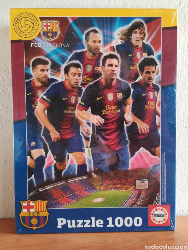Sammelleidenschaft Sport: Puzzle Cantera FC Barcelona Messi Piqu&eacute; Iniesta Puyol Xavi Cesc F&uacute;tbol Estadi Camp Nou - Precintado